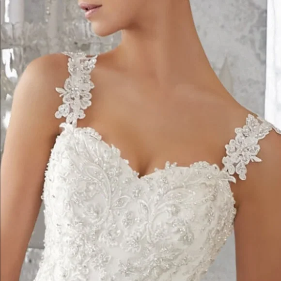 MORILEE Mori Lee BLU MADELINE GARDNER Maris Wedding Dress 6 - Picture 5 of 7